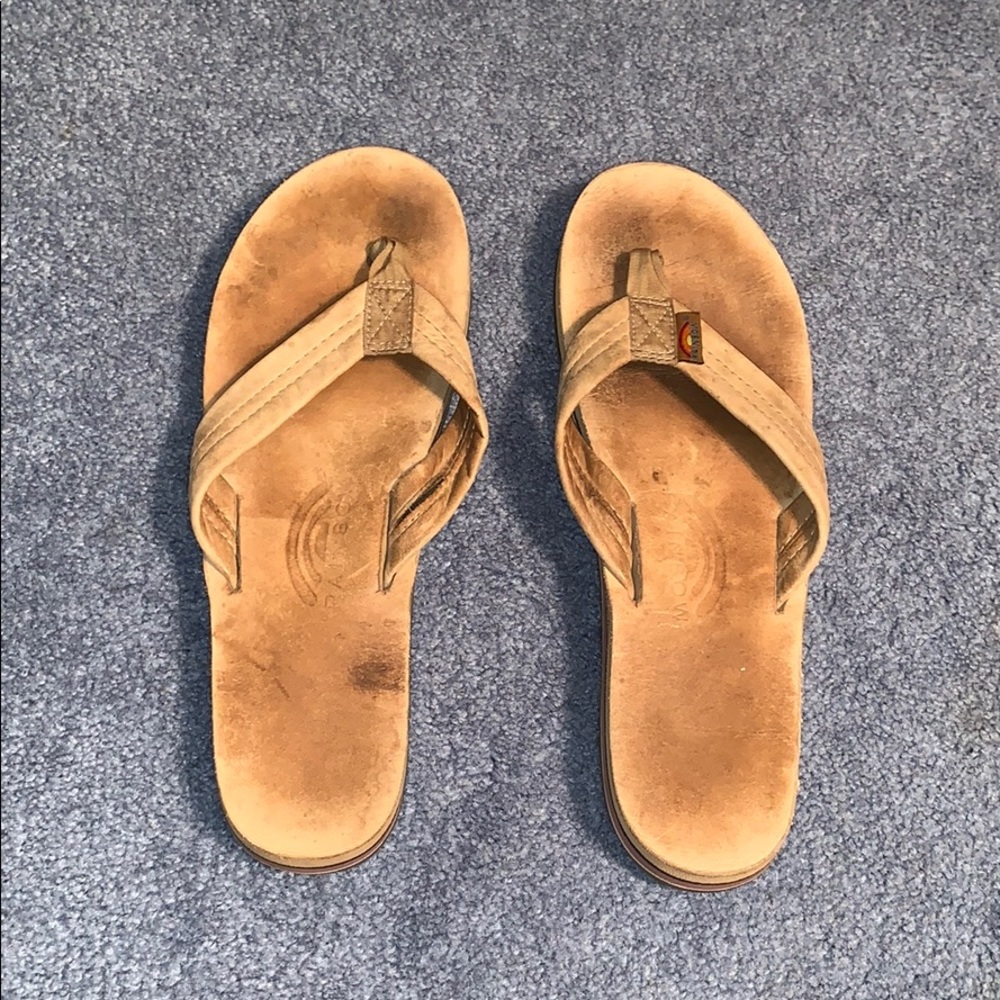 Thick Rainbow Flip Flops